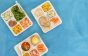 1100ml Small  3-Compartment tray with Lid| No PFAS | 400/Case