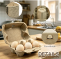 Factory wholesale Egg Cartons Bulk 6 Count, 2 x 3 Style Blank Pulp Egg Holder Reusable, Strong Sturdy Cardboard Egg for Chicken Farm Market.200PCS/Case