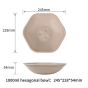 1,000ml  hexagonal bowl | No PFAS | 400/Case
