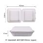 9" Compostable Fiber Clamshells | No PFAS | 200/Case