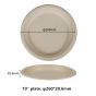 10" Compostable Fiber Plates | No PFAS | 500/Case