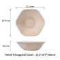 750ml  hexagonal bowl | No PFAS | 400/Case