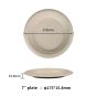 7" Compostable Fiber Plates | No PFAS | 1,000/Case