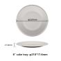 8"  Compostable Fiber Round Cake Plates | No PFAS | 1,000/Case