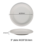 9" Compostable Fiber Plates | No PFAS | 500/Case