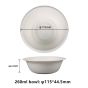 260ml  Compostable Fiber Barrel Bowls | No PFAS | 1,000/Case