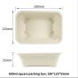 650ml Compostable Fiber Box with Lid| No PFAS | 300/Case