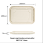 650ml Compostable Fiber Box with Lid| No PFAS | 300/Case
