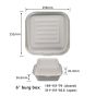 6" Compostable Fiber Burger Clamshells | No PFAS | 500/Case