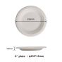 6" Compostable Fiber Plates | No PFAS | 1,000/Case-white