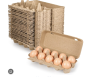 2x5 Style Reusable Empty Natural Paper Pulp Egg Cartons, Egg Storage Containers Holder,Sturdy Natural Pulp Material Perfect for Storing Extra Eggs.200PCS/Case