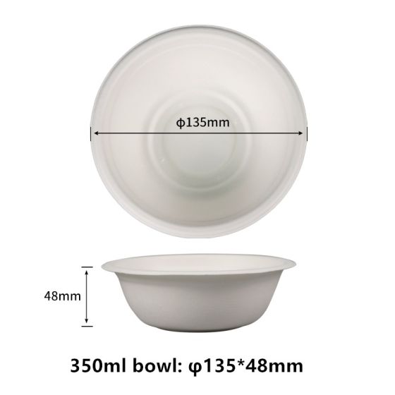 340ml  Compostable Fiber Barrel Bowls | No PFAS | 1,000/Case