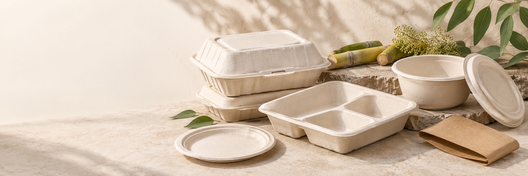 Custom branded food packaging with coordinated logo and artwork
